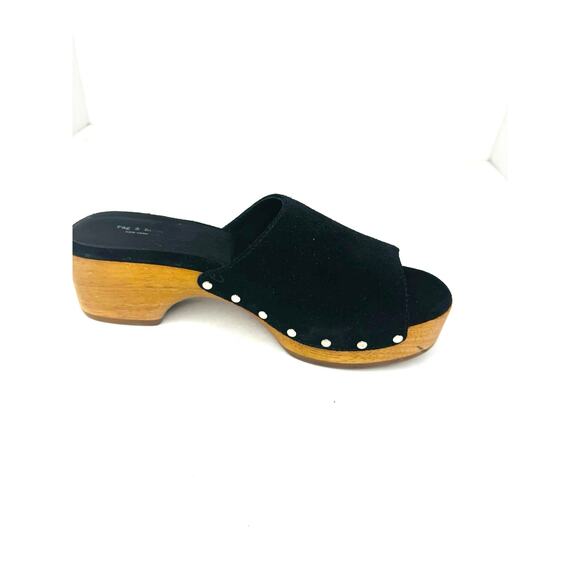 rag & bone Women's Black Mara Slip On Studded Platform High Heel Clogs size 7 - Picture 3 of 9
